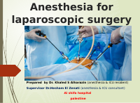 Anesthesia for laparescopy.pptx
